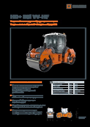 Rouleaux vibrants tandem Hamm HD+ 80i VV-HF