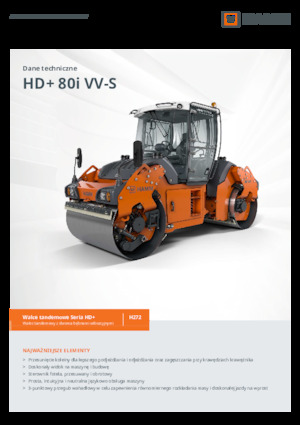 Rouleaux vibrants tandem Hamm HD+ 80i VV-S