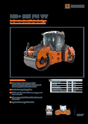 Rouleaux vibrants tandem Hamm HD+ 90i PH VV