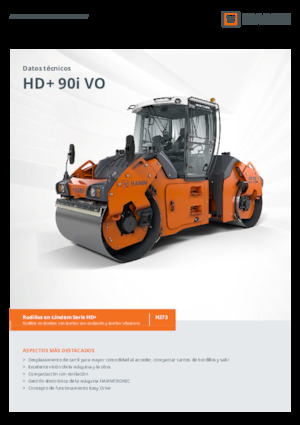 Rouleaux vibrants tandem Hamm HD+ 90i VO