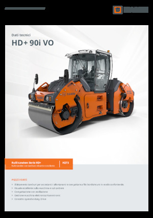 Rouleaux vibrants tandem Hamm HD+ 90i VO