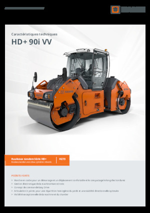 Rouleaux vibrants tandem Hamm HD+ 90i VV