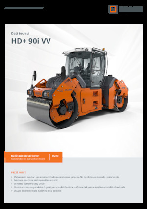 Rouleaux vibrants tandem Hamm HD+ 90i VV