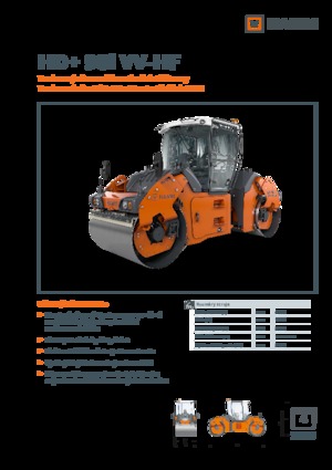 Rouleaux vibrants tandem Hamm HD+ 90i VV-HF