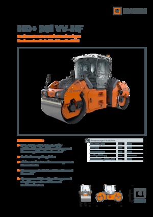 Rouleaux vibrants tandem Hamm HD+ 90i VV-HF