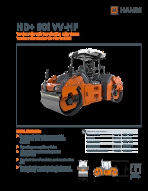 Rouleaux vibrants tandem Hamm HD+ 90i VV-HF