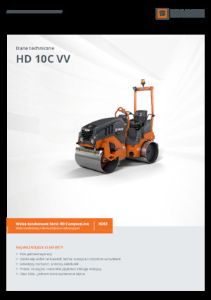 Rouleaux vibrants tandem Hamm HD 10C VV