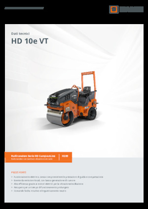 Rouleaux vibrants tandem Hamm HD 10e VV