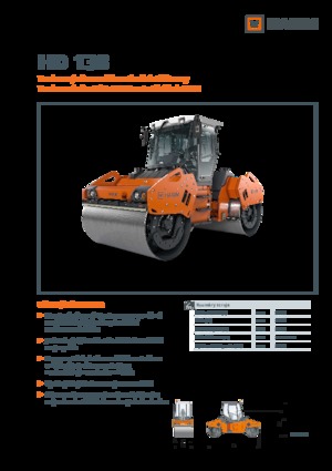Rouleaux vibrants tandem Hamm HD 138