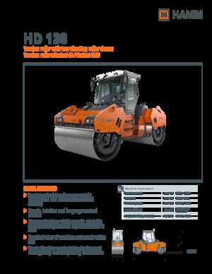 Rouleaux vibrants tandem Hamm HD 138
