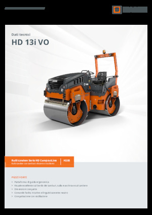 Rouleaux vibrants tandem Hamm HD 13i VO