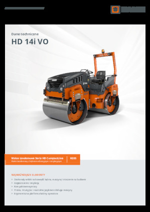 Rouleaux vibrants tandem Hamm HD 14i VO