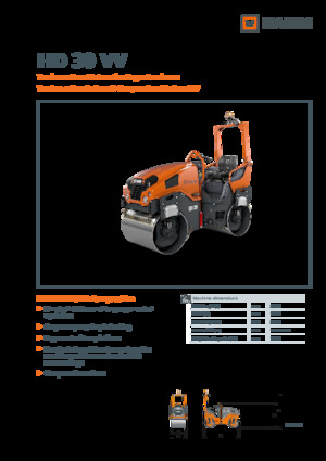 Rouleaux vibrants tandem Hamm HD 30 VV