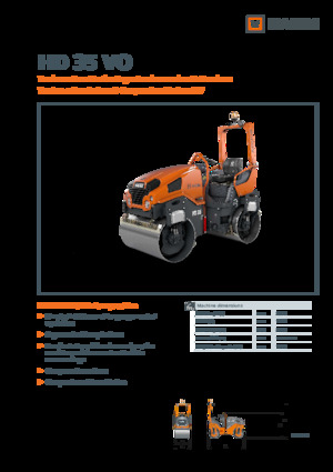 Rouleaux vibrants tandem Hamm HD 35 VO