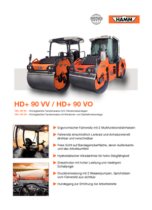 Rouleaux mixte Hamm HD+90 VO