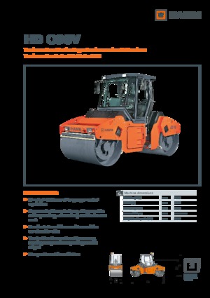 Rouleaux vibrants tandem Hamm HD O90V