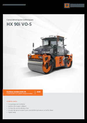 Rouleaux vibrants tandem Hamm HX 90i VO-S
