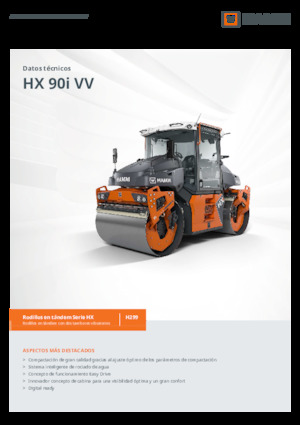 Rouleaux vibrants tandem Hamm HX 90i VV