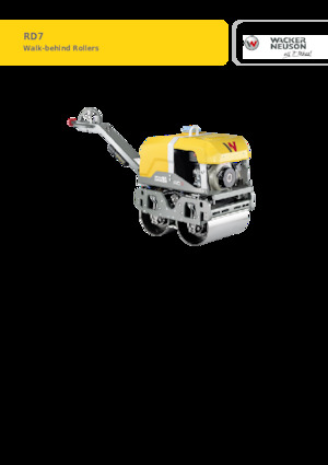 Rouleaux vibrants tandem Wacker Neuson RD7Af HRC