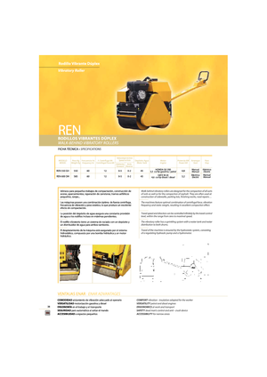 Rouleaux vibrants tandem Enar REN 550 GH