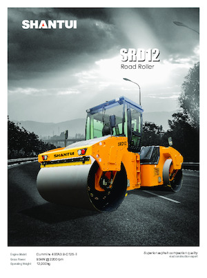 Rouleaux vibrants tandem Shantui SRD12 