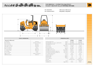 Rouleaux vibrants tandem JCB-Vibromax VMT 400 K