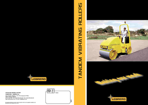 Rouleaux vibrants tandem Lebrero VTA 202-100