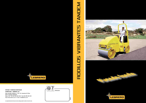 Rouleaux vibrants tandem Lebrero VTA 202-100