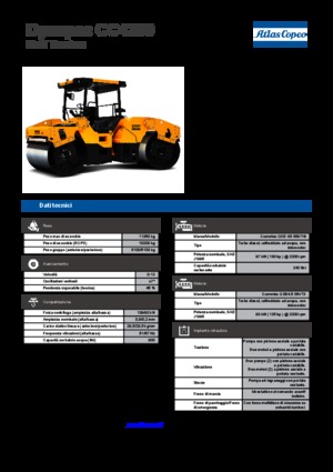 Rouleaux vibrants tandem Dynapac CC 4200