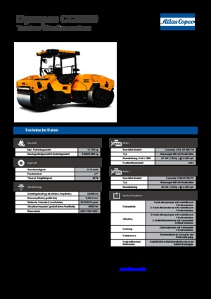 Rouleaux vibrants tandem Dynapac CC 5200