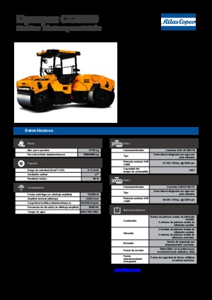 Rouleaux vibrants tandem Dynapac CC 5200
