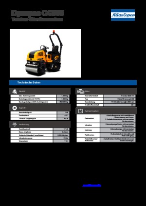Rouleaux vibrants tandem Dynapac CC 900