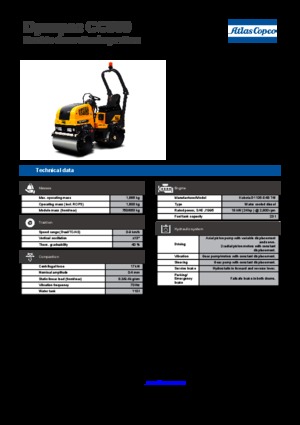 Rouleaux vibrants tandem Dynapac CC 900