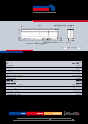 Plateforme semi-remorque rideaux collissants Schmitz Cargobull S.CS MEGA VARIOS