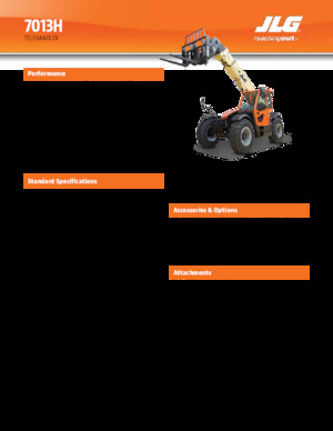 Chariot Élévateur Télescopique JLG 7013H