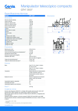 Chariot Élévateur Télescopique Genie GTH-3007