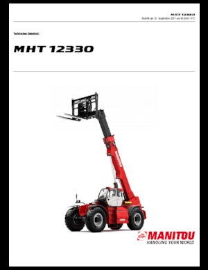 Chariot Élévateur Télescopique Manitou MHT 12330 ST5