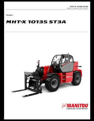 Chariot Élévateur Télescopique Manitou MHT-X 10135 ST3A