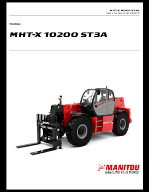 Chariot Élévateur Télescopique Manitou MHT-X 10200 ST3A