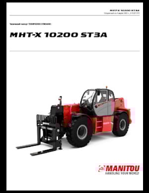 Chariot Élévateur Télescopique Manitou MHT-X 10200 ST3A