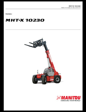 Chariot Élévateur Télescopique Manitou MHT-X 10230