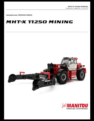 Chariot Élévateur Télescopique Manitou MHT-X 11250 Mining