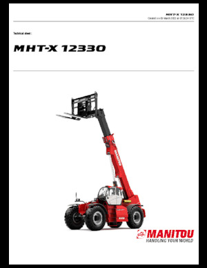 Chariot Élévateur Télescopique Manitou MHT-X 12330