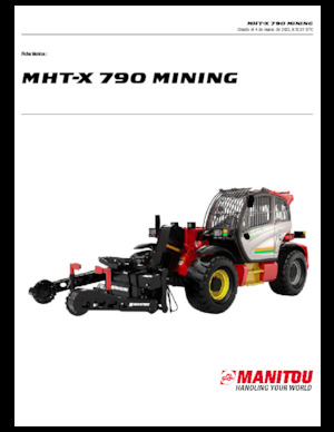 Chariot Élévateur Télescopique Manitou MHT-X 790 Mining