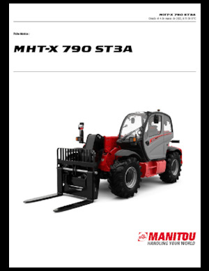 Chariot Élévateur Télescopique Manitou MHT-X 790 ST3A