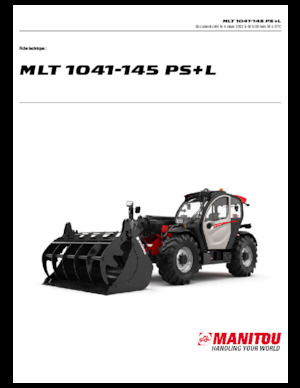 Chariot Élévateur Télescopique Manitou MLT 1041-145 PS+L