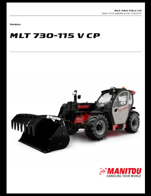 Chariot Élévateur Télescopique Manitou MLT 730-115 V CP