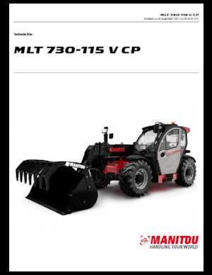 Chariot Élévateur Télescopique Manitou MLT 730-115 V CP