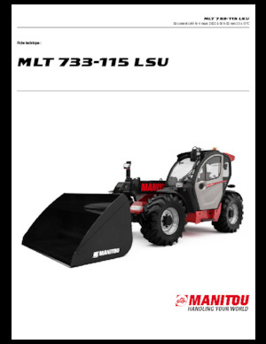 Chariot Élévateur Télescopique Manitou MLT 733-115 LSU