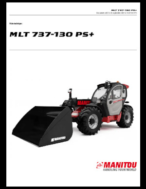 Chariot Élévateur Télescopique Manitou MLT 737-130 PS